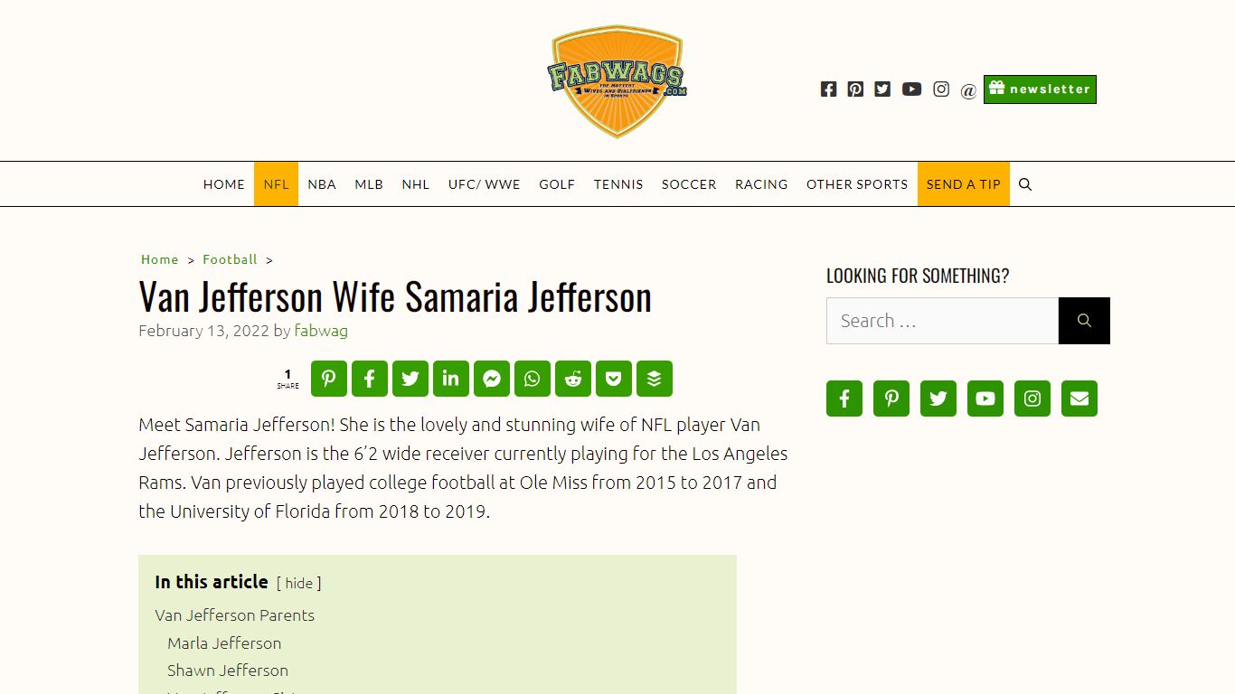 Van Jefferson Wife Samaria Jefferson (Bio, Wiki) - Fabwags.com