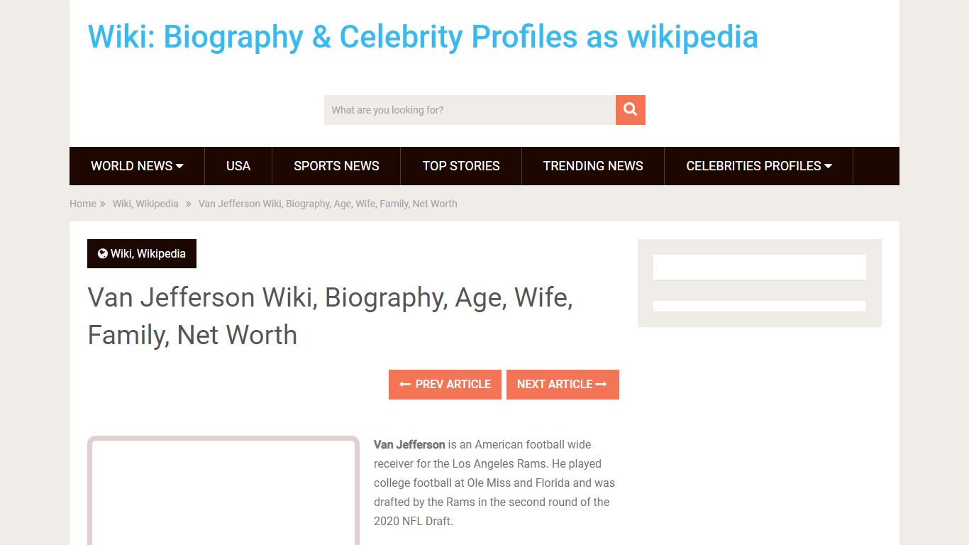 Van Jefferson Wiki, Biography, Age, Wife, Family, Net Worth